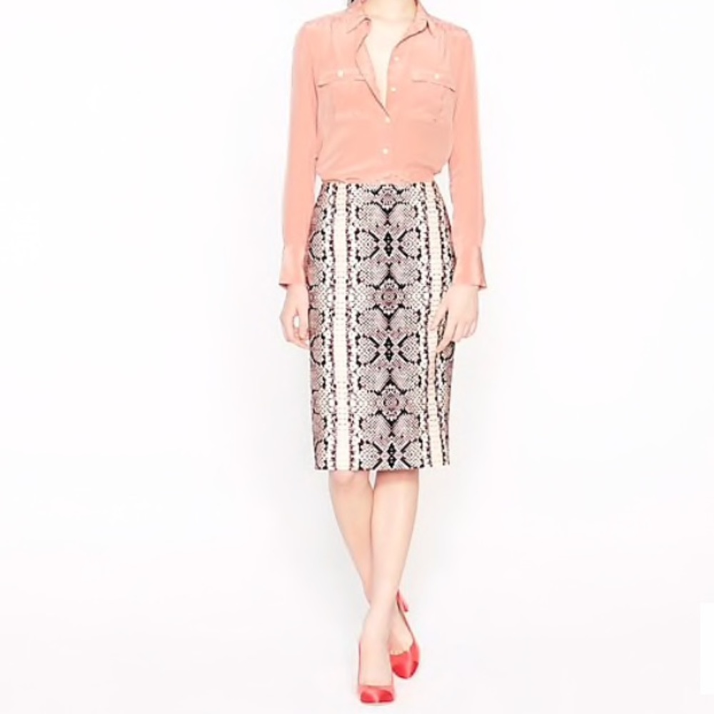 J. Crew No. 2 Pencil skirt in snake print